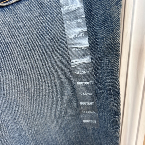 Gap distressed bootcut jeans size 10 long - Picture 8 of 9